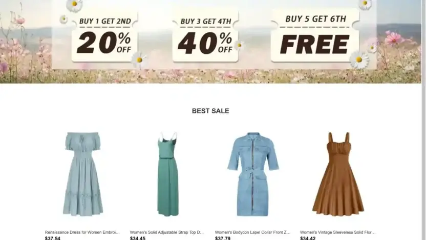 Screenshot of Liquidation scam website Joannliquidation-us.com