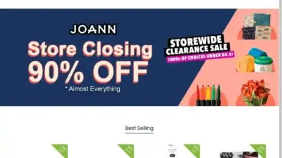 Screenshot of Non-Delivery scam website Joannofficiall.com