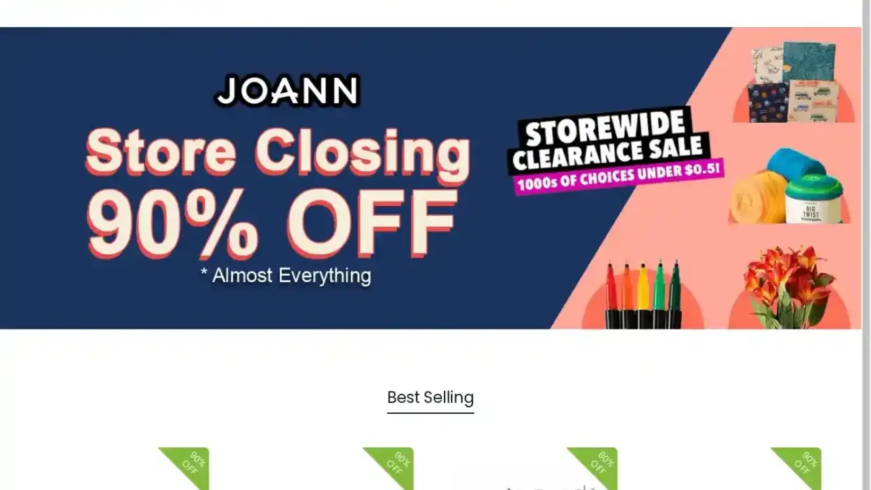 Screenshot of Non-Delivery scam website Joannvip.com