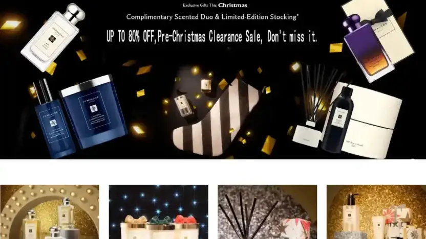 Screenshot of Non-Delivery scam website Jomaloneeu.shop