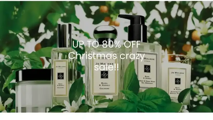 Screenshot of Non-Delivery scam website Jomaloneofficial.shop