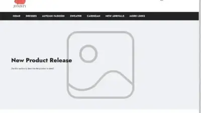 Screenshot of Non-Delivery scam website Jonisty.com