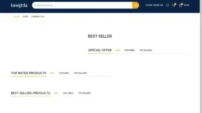 Screenshot of Non-Delivery scam website Kawjjtdain.shop