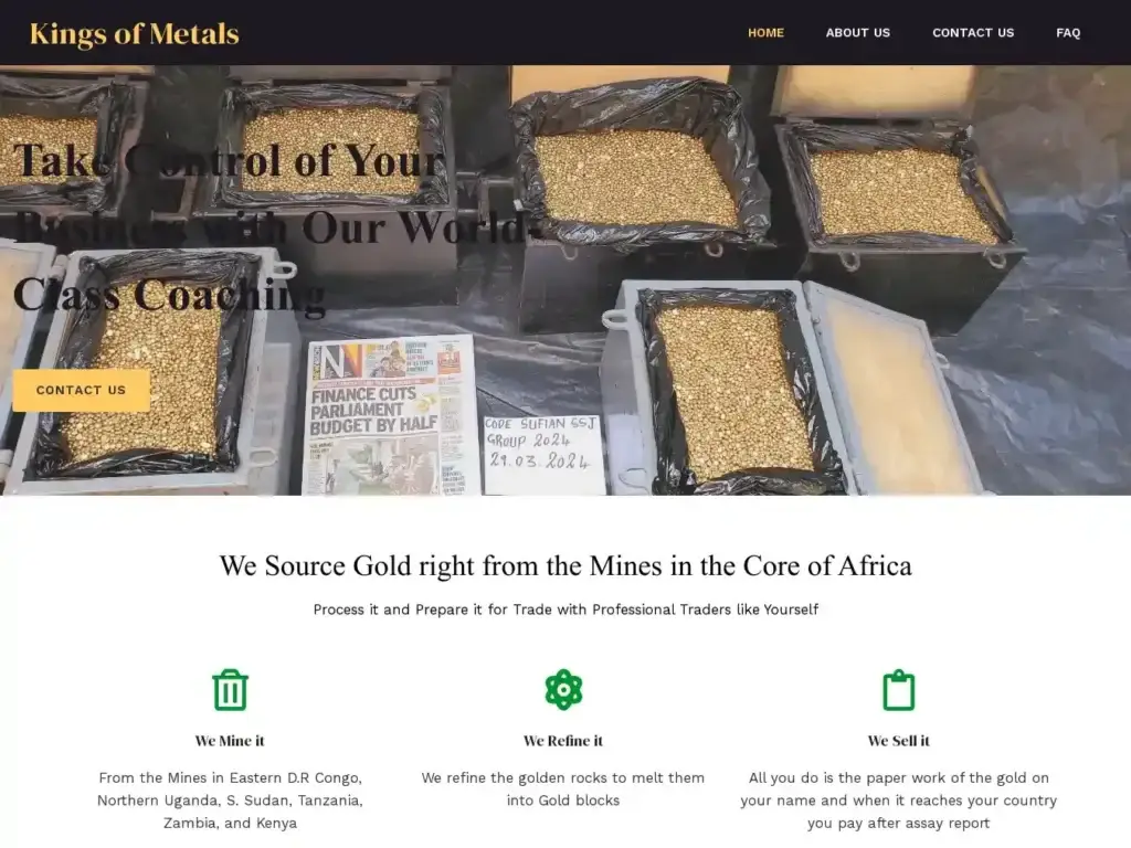 kingofmetals-com Alternative Text