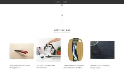 Screenshot of Non-Delivery scam website Kitchenkaperstop.shop