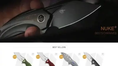 Screenshot of Sport scam website Knifebestech.com