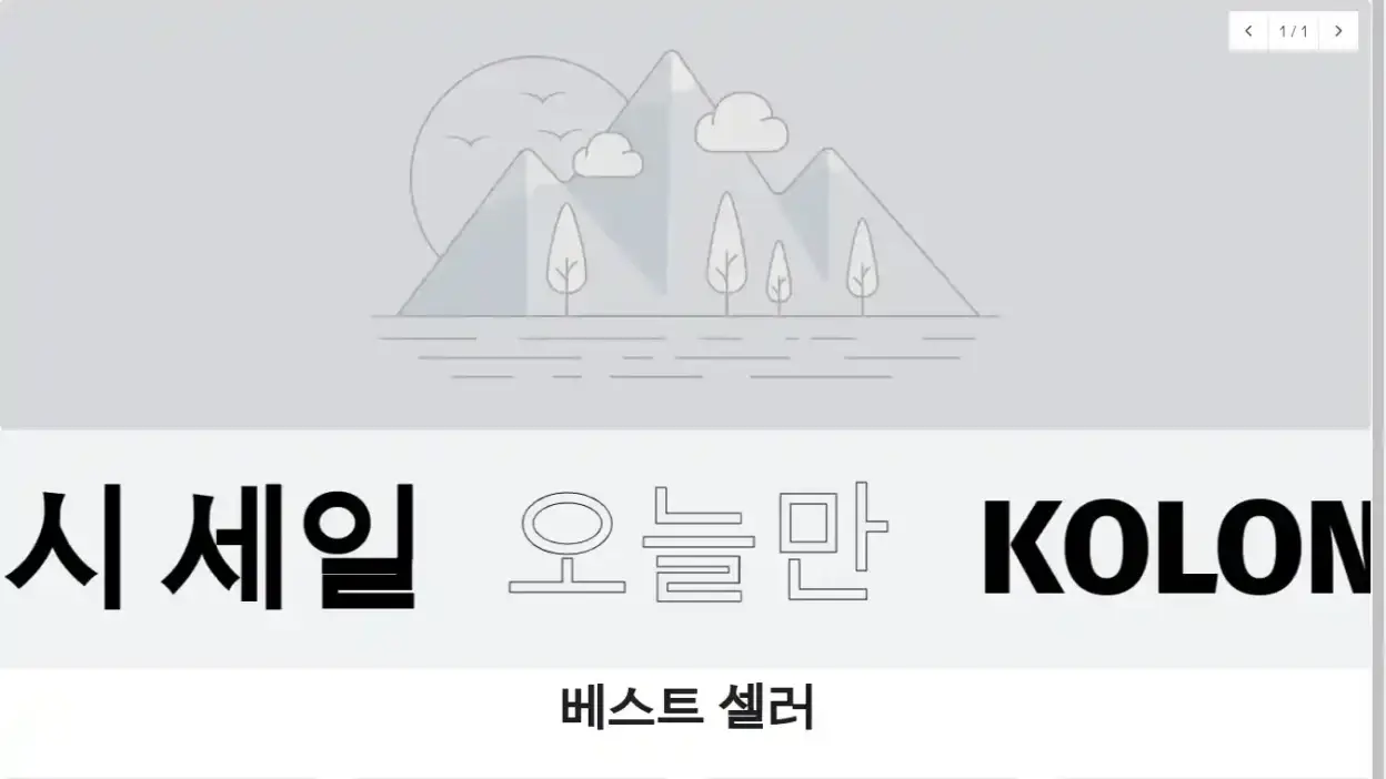 Screenshot of Non-Delivery scam website Kolonstore-kr.shop