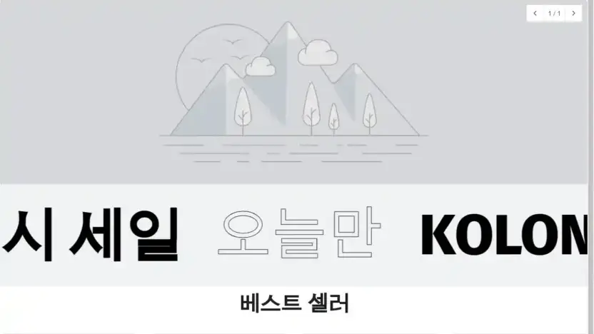 Screenshot of Non-Delivery scam website Kolonstore-kr.shop