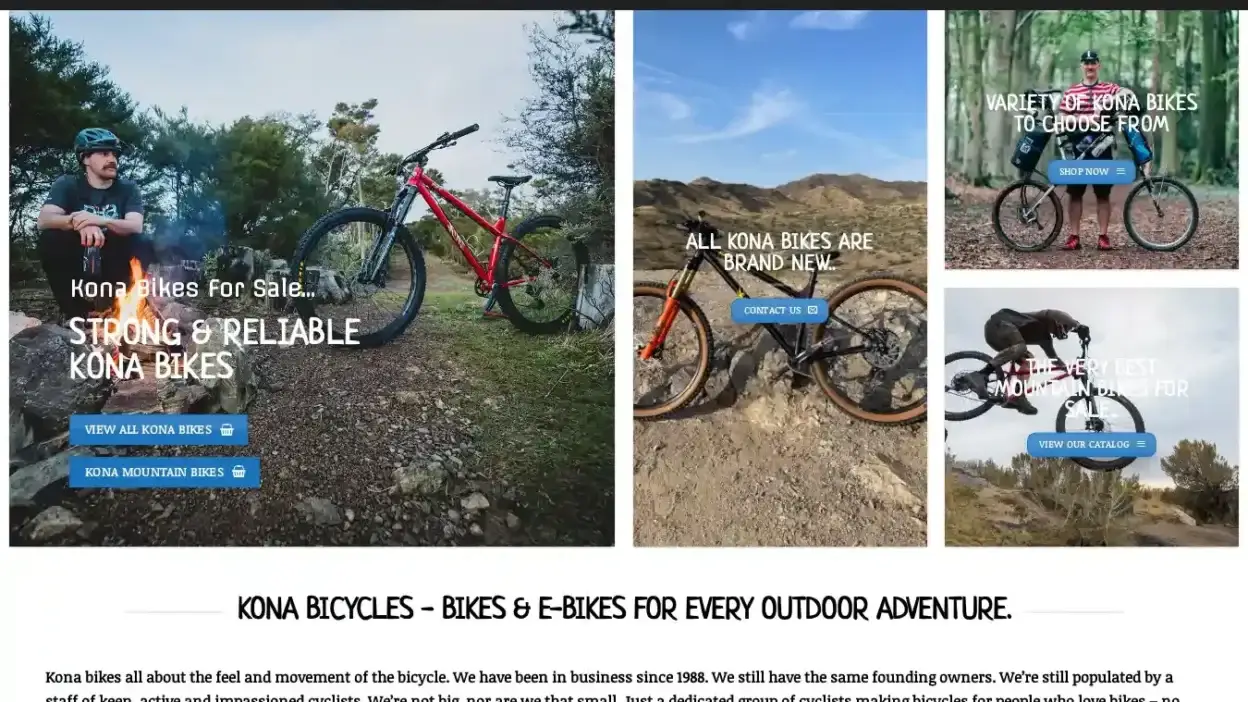 Screenshot of Non-Delivery scam website Konabikestore.com