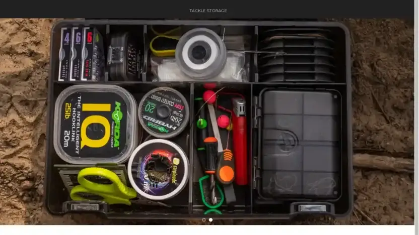 Screenshot of Non-Delivery scam website Kordatackles.com