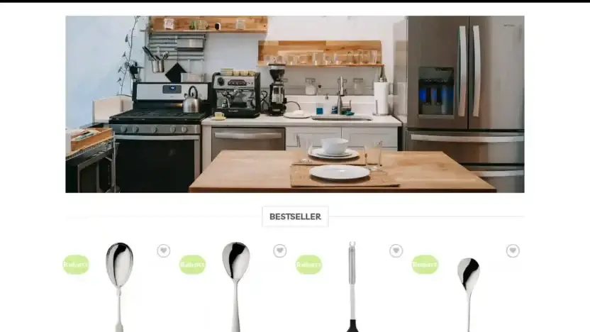 Screenshot of Non-Delivery scam website Kucheangebote.com
