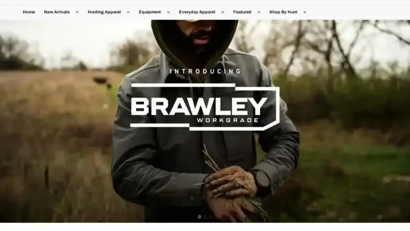 Screenshot of Non-Delivery scam website Kuiuhuntingclothes.shop