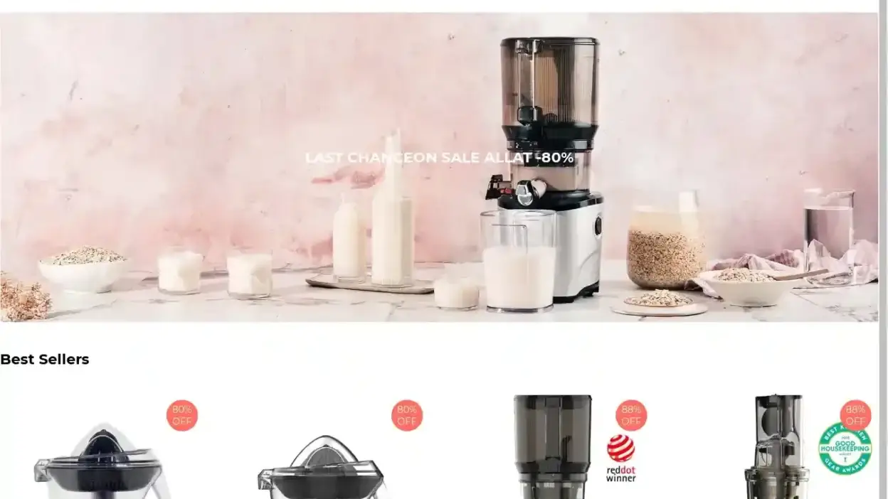 Screenshot of Non-Delivery scam website Kuvingsnet.shop