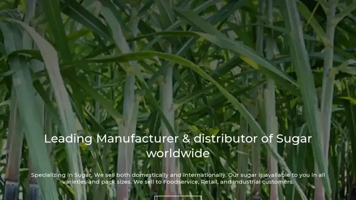 Screenshot of Commodity scam website Ladecsugarfactory.com