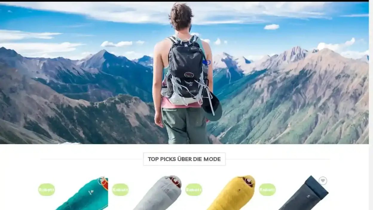 Screenshot of Non-Delivery scam website Ladendeuter.com