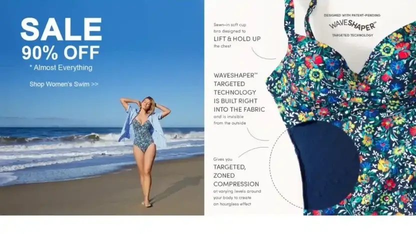 Screenshot of Non-Delivery scam website Landsendofficial.com