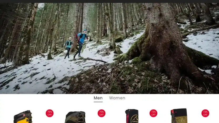 Screenshot of Non-Delivery scam website Lasportivaeushop.com
