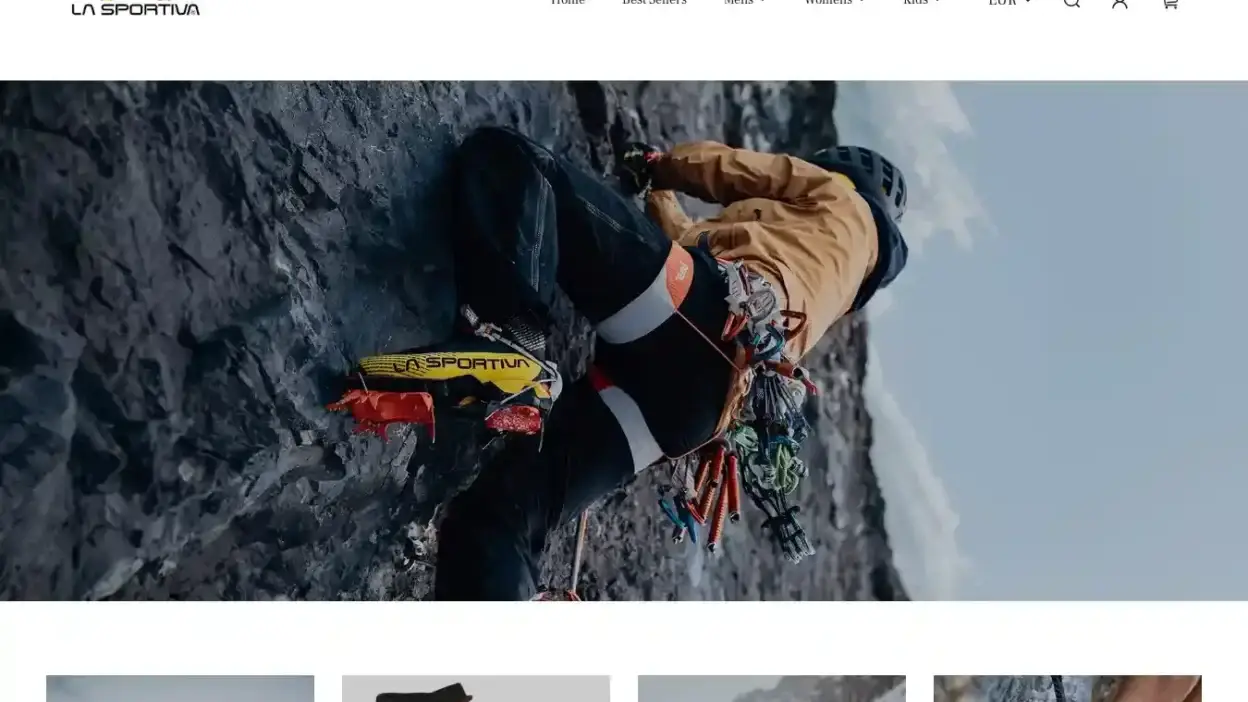 Screenshot of Non-Delivery scam website Lasportivaonsale.com