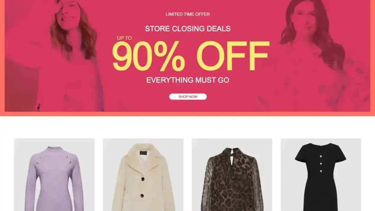 Screenshot of Non-Delivery scam website Laura-canada.com