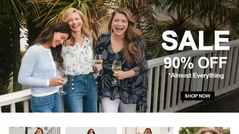 Screenshot of Non-Delivery scam website Lauracastore.com