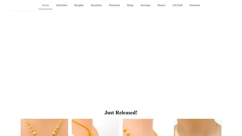 Screenshot of Non-Delivery scam website Laurentinasjewelers.com