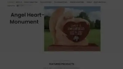 Screenshot of Non-Delivery scam website Legacyheadstonemonuments.com