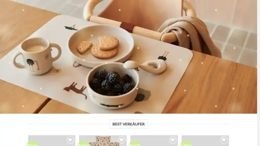 Screenshot of Non-Delivery scam website Liewoodkinderde.com