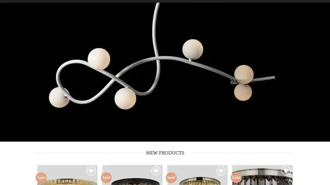 Screenshot of Non-Delivery scam website Lightingelegant.com