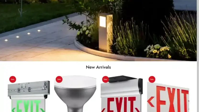 Screenshot of Non-Delivery scam website Lightupplace.com