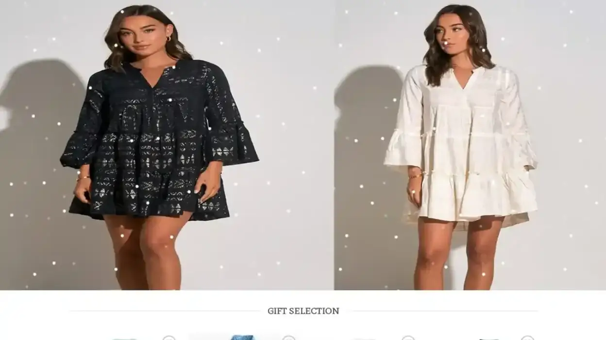 Screenshot of Fashion scam website Limitbeach.com