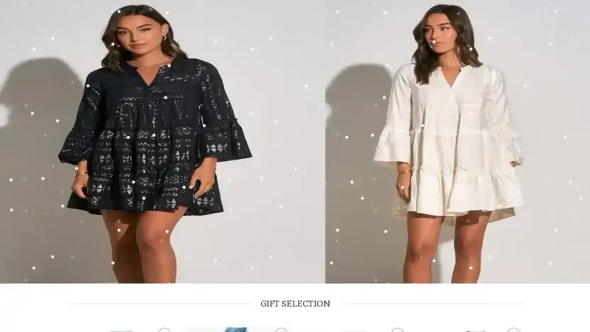 Screenshot of Fashion scam website Limitbeach.com