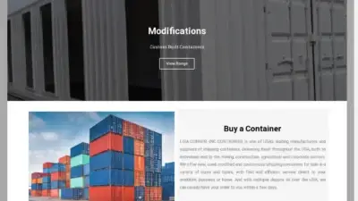 Screenshot of Container scam website Lisaconnerinccontainers.com