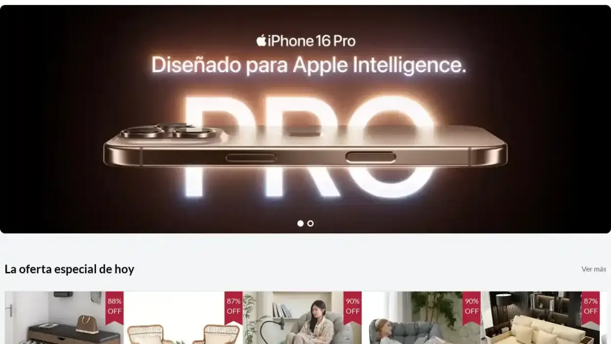 Screenshot of Non-Delivery scam website Liverpaals.com