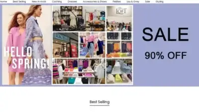Screenshot of Non-Delivery scam website Loftofficial.shop