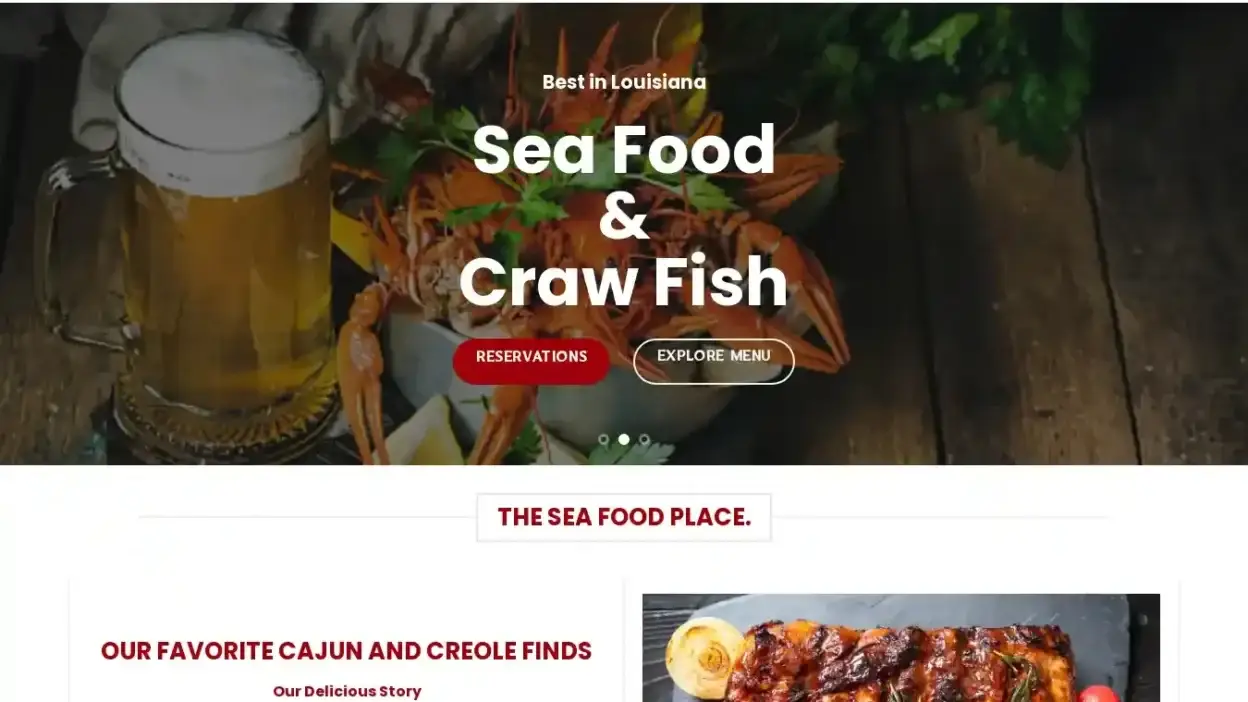 Screenshot of Non-Delivery scam website Louisianaseafoodstore.com