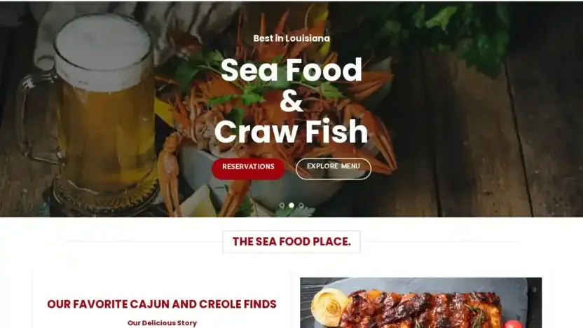Screenshot of Non-Delivery scam website Louisianaseafoodstore.com