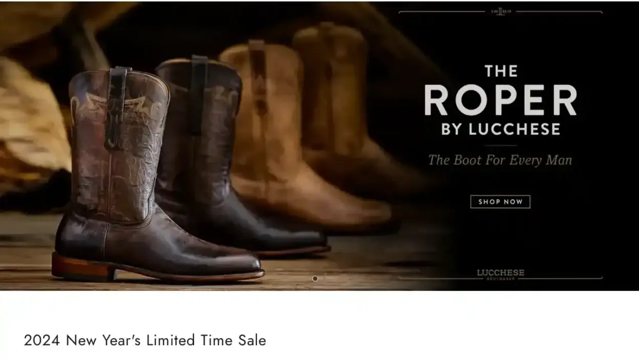 Screenshot of Non-Delivery scam website Lucchesesale.com