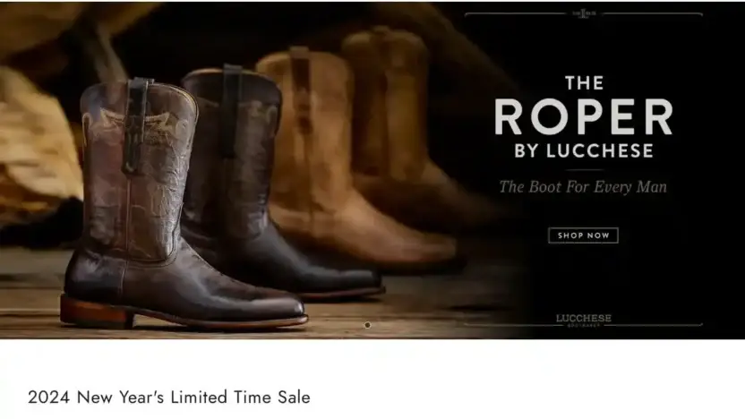 Screenshot of Non-Delivery scam website Lucchesesale.com