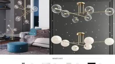 Screenshot of Non-Delivery scam website Luccidecorlight.com