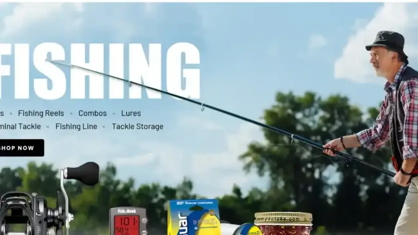 Screenshot of Non-Delivery scam website Luckfishingman.com