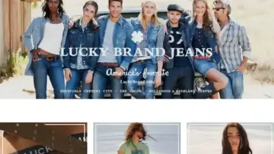 Screenshot of Non-Delivery scam website Luckybrandsale.shop