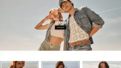 Screenshot of Non-Delivery scam website Luckybrandstore.shop