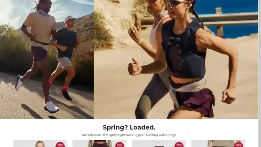 Screenshot of Non-Delivery scam website Lululemonyogaclub.shop