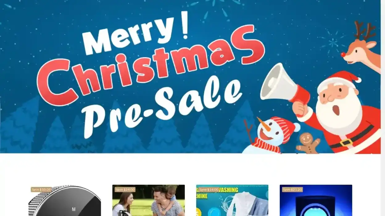 Screenshot of Non-Delivery scam website Luxshowmall.com