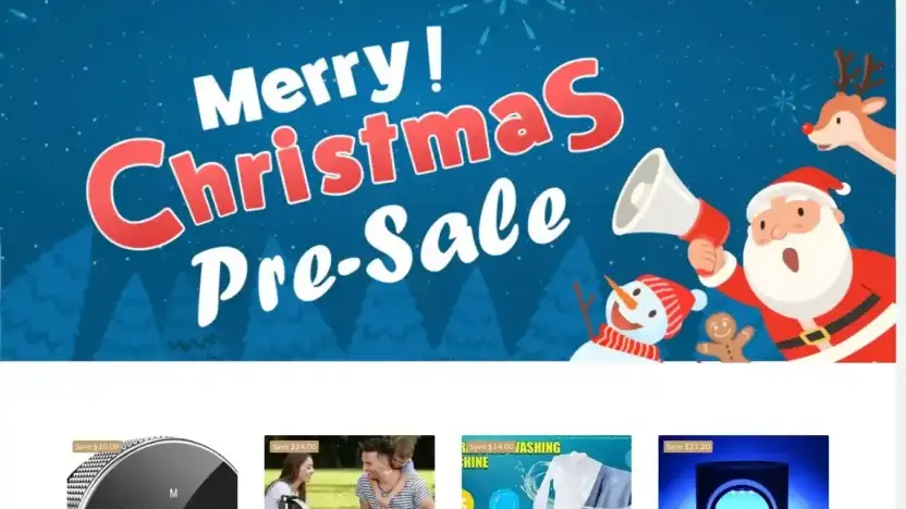 Screenshot of Non-Delivery scam website Luxshowmall.com