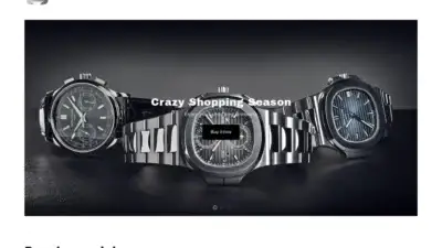 Screenshot of Non-Delivery scam website Luxurywatchesglobalcenter.com