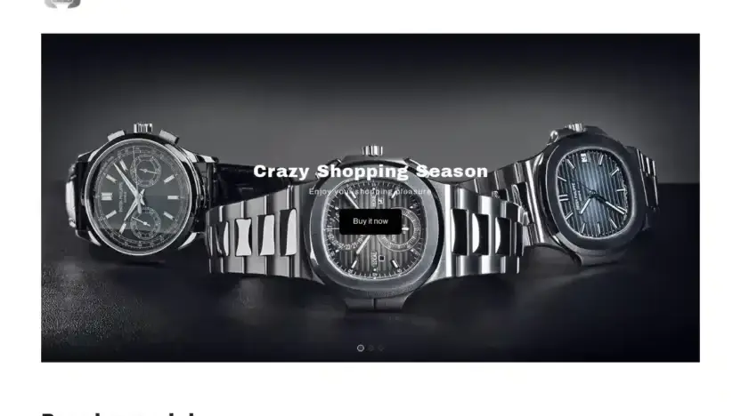 Screenshot of Non-Delivery scam website Luxurywatchesglobalcenter.com