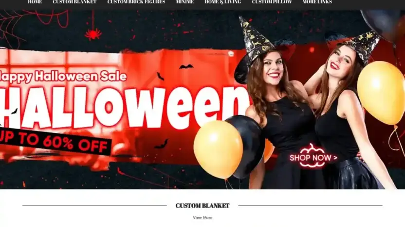 Screenshot of Non-Delivery scam website Macronzashop.com