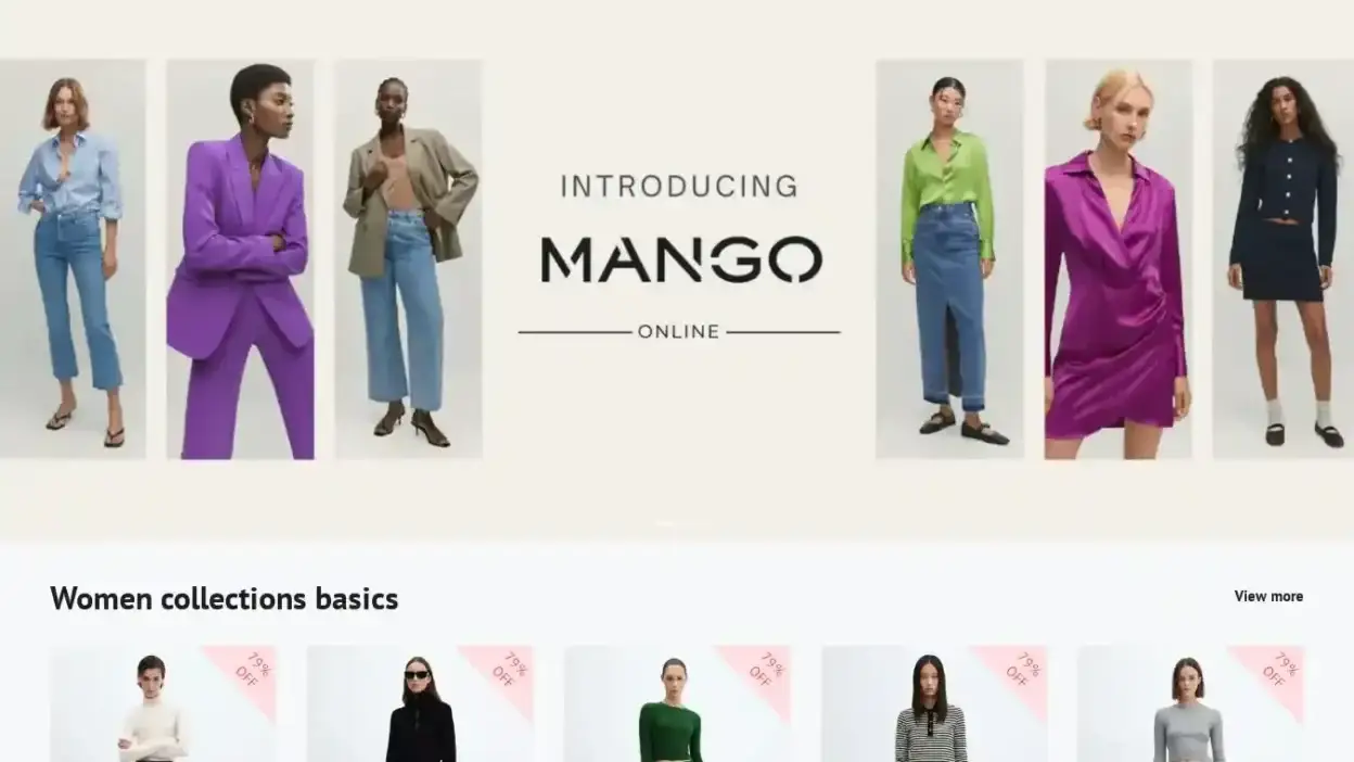 Screenshot of Non-Delivery scam website Mangovip.shop