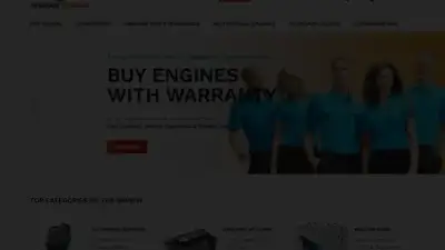 Screenshot of Automobile scam website Marcosengines.com